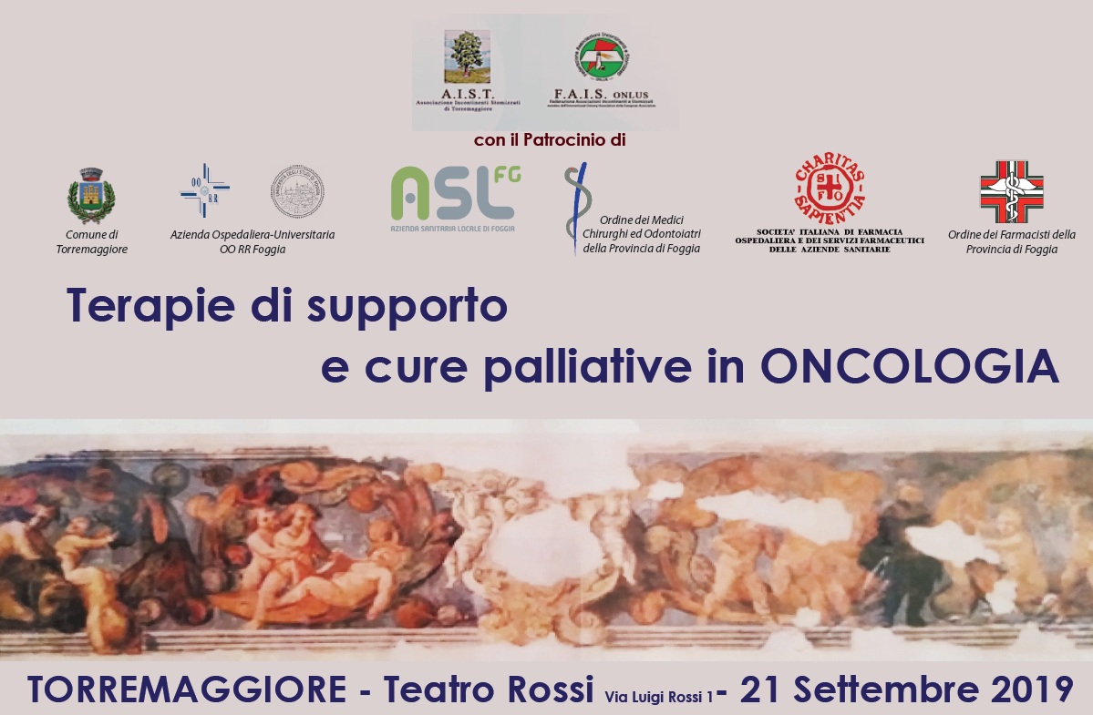 TERAPIE DI SUPPORTO E CURE PALLIATIVE IN ONCOLOGIA
