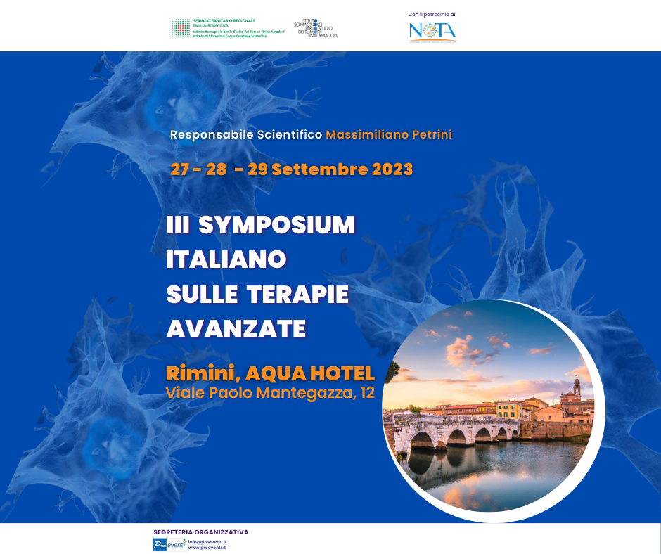 RES - III SYMPOSIUM ITALIANO SULLE TERAPIE AVANZATE