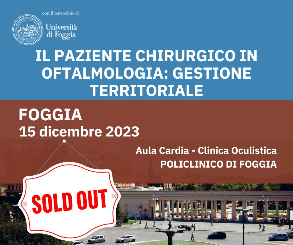 RES - IL PAZIENTE CHIRURGICO IN OFTALMOLOGIA: GESTIONE TERRITORIALE