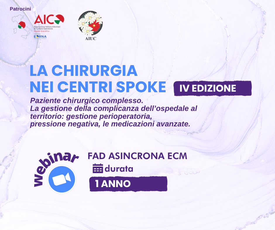FAD ASINCRONA - CHIRURGIA NEI CENTRI SPOKE IV EDIZIONE