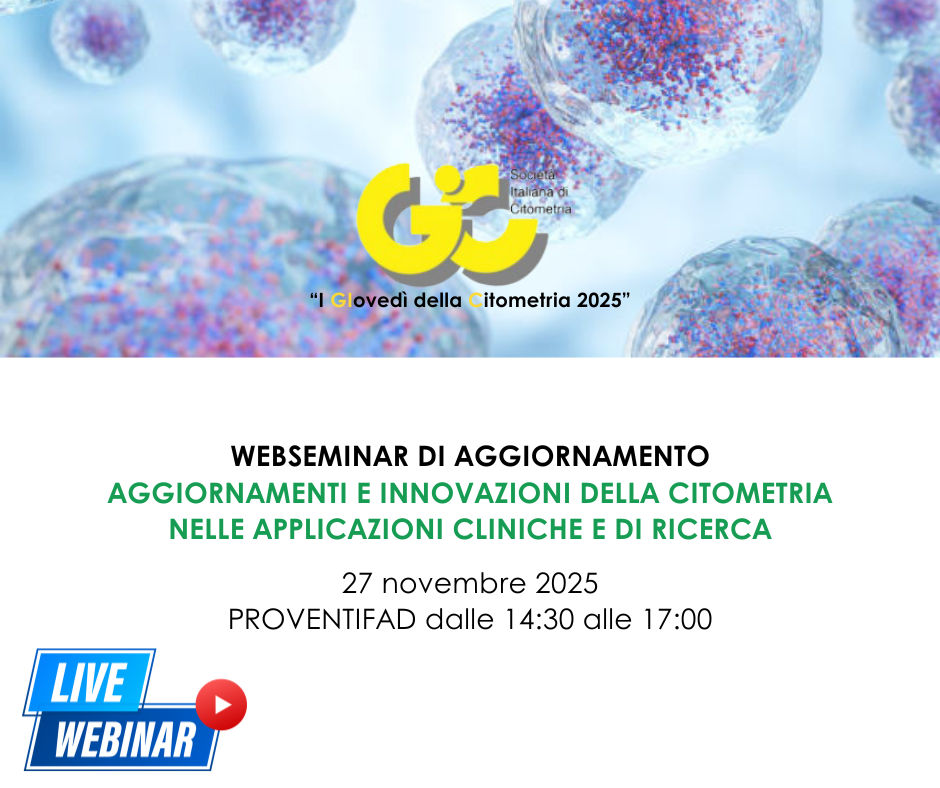 FAD - AGGIORNAMENTI E INNOVAZIONI DELLA CITOMETRIA NELLE APPLICAZIONI CLINICHE E DI RICERCA