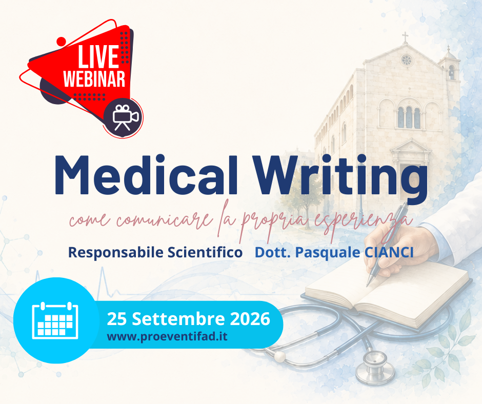 FAD - Medical Writing: comunicare la propria esperienza